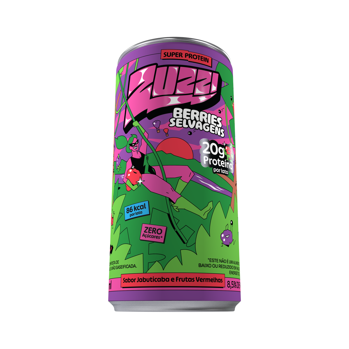 Zuzzi Protein Berries Selvagens - Pack 6