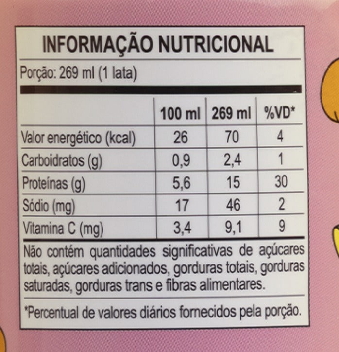 Tabela nutricional
